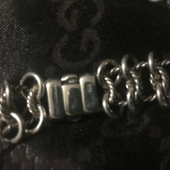 DAVID YURMAN Albion Black Onyx Diamond Double Row Atlas Necklace & Bracelet - Picture 5 of 7